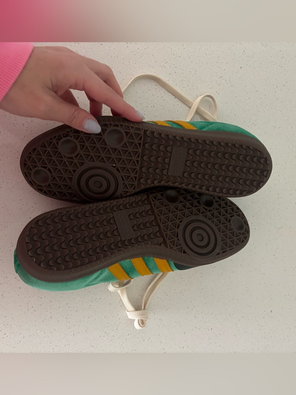 Adidas Samba OG "Court Green/Preloved Yellow/Collegiate Green" sneakers - Picture 8 of 10